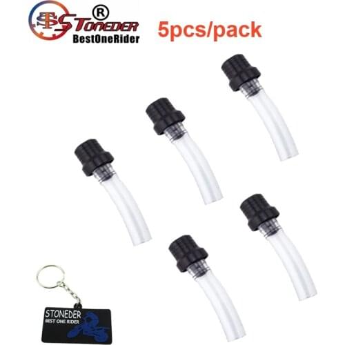 STONEDER 5x Gas Fuel Tank Cover Cap Vent Valve Breather Hose Tube For Honda Pit Dirt Motor Bike Motocross Motorcycle