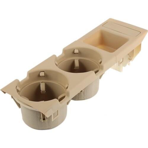 Multi Function Car bottle Holder money coins Storage Box For BMW E46 318 320 325 330 1998-2004 beige Drink Cup Holder