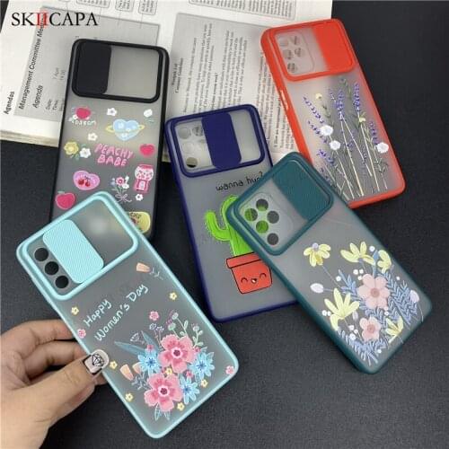 Relief Flowers Soft Silicone Shockproof Back Case For Samsung S21 Ultra S20FE F62 M62 A32 A52 Slide Camera Lens Protection Cover