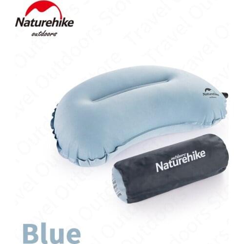 Naturehike Outdoor Ultralight 250G Inflatable Pillow 3D Sponge Automatic Inflatable Back Pillow Camping Office Travel Sleeping