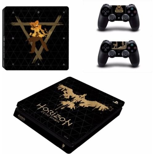 Game Horizon Zero Dawn PS4 Slim Skin Sticker For Sony PlayStation 4 Console and 2 Controllers PS4 Slim Skins Sticker Decal Vinyl