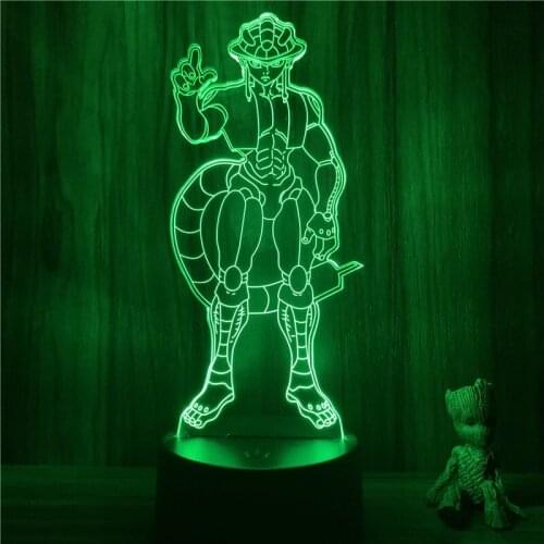 FigureCrazy 3D Nightlight Anime Meruem Hunter X Hunter Figure 7 Colors Touch Optical Illusion Table Lamp Gift Room Decor Light
