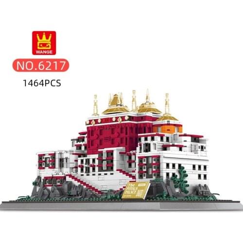 Plastic Blocks Architecture Potala Palace Building Bricks Beautiful House Juguetes Educational Toys for Children Gifts 6217