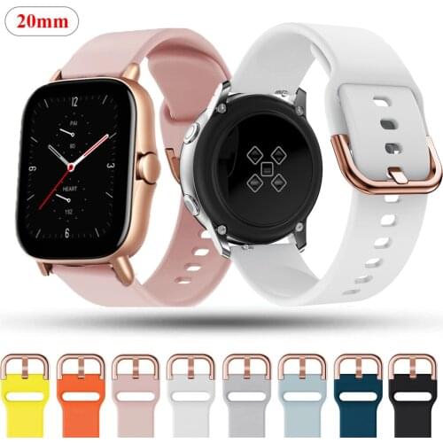 Sport Silicone Strap Watch Band Rubber Bracelet Belt Watchband For Xiaomi Huami Amazfit GTR 42mm GTS 2/2e/GTS2 Mini Bip U Correa