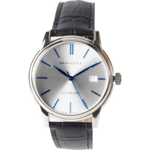 Sea-Gull Mens Silver Watch