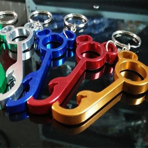 50 Pcs Lovely Metal mickey Shaped Wine Beer Bottle Opener Ring Keychain Key Chain Lovely Cooking Tool Gizmos Outdoor