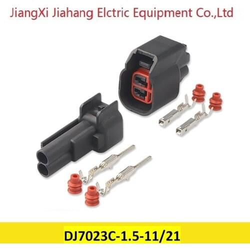 Free shipping 500sets DJ7023C-1.5-11/21 2Pin AMP Car Electrical Wire Connectors for VW,BMW,Audi,Toyota