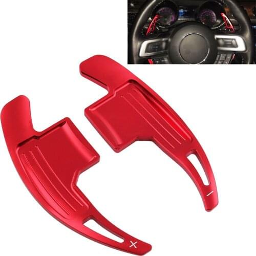 Alum Car Steering Wheel Shift Paddle Shifter Kit For Ford Mustang 2015-2017