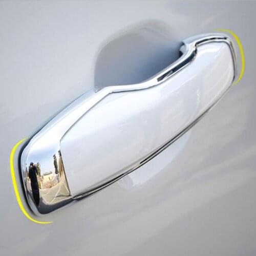 For Volvo XC60 XC90 S90 V90 CC 2018 Car Door knob Decals Chrome ABS Exterior Door Handle Bar Frame Cover Trim Styling Accessory