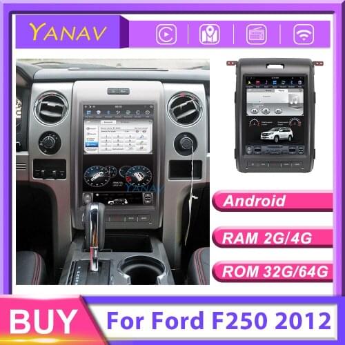 Tesla style car GPS navigation radio player For-ford f250 diesel 2012 manual air conditioning car stereo audio player vertical