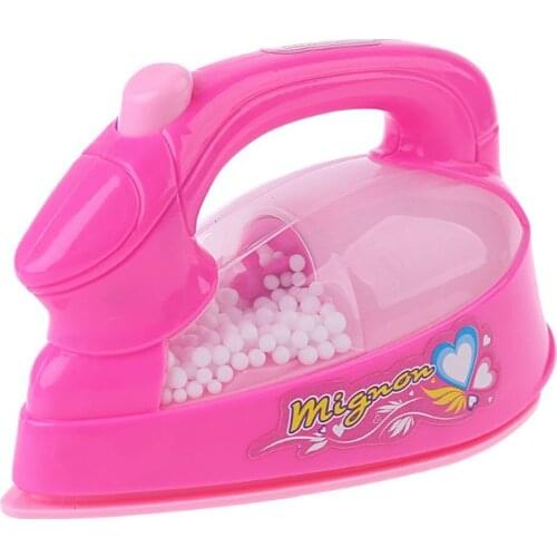 Children Kid Boy Girl Mini Kitchen Electrical Appliance Electric Iron Toy Set Dummy Household Pretended Play Gift