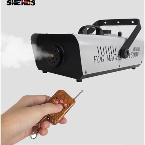 1500W Smoke Machine Remote and Wired Control DJ Stage Fog MachineSuitable for Wedding Bar Stage Lighting Effect SHEHDS