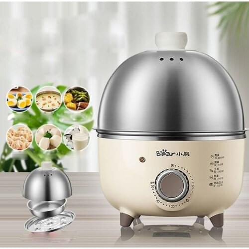 350W Electric Egg Boiler Breakfast Machine Automatic Steamer Multicooker Egg Cookers Egg Custard Steaming Cooker with Timer