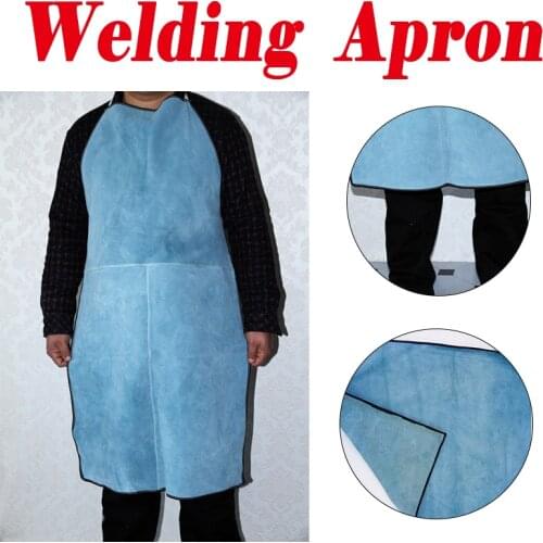 Leather Welding Apron Sleeveless Thermal Insulation Apron Welding Protective Equipment