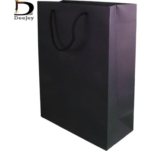 Kraft Paper White Shopping Handle Bag Decoration Birthday Gift Packaging Sack 22cmx15cmx6cm Vertical Bags 8pcs/lot