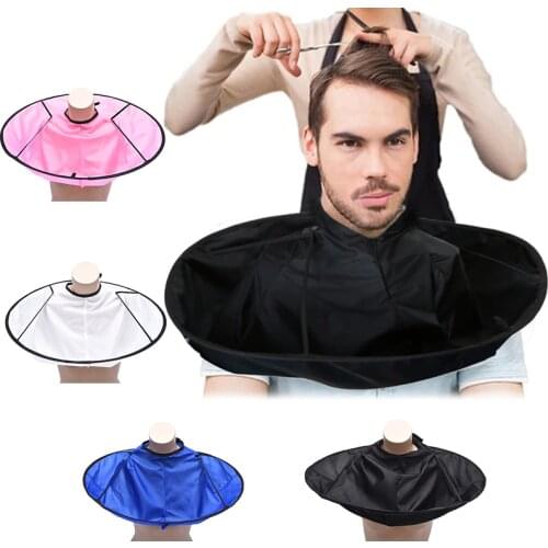 4 Colors DIY Hair Cutting Cloak Umbrella Cape Cutting Cloak Hair Shave Apron Salon Barber Home Hairdressing Cape Cover Cloth
