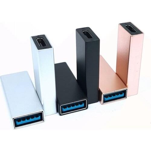 1PCS USB 3.0 Female to USB 3.1 (Type-C)Female Connector Converter Adapter for Macbook Pro Samsung Huawei type c to usb Charger