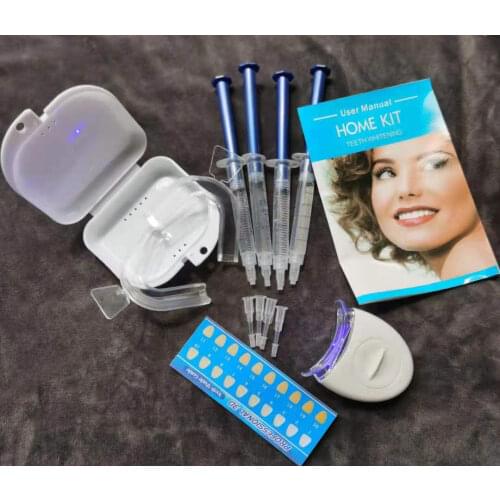 Teeth whitening 44% Peroxide Dental Bleaching System Gel Kit Bright Teeth Whitener Dental Equipment 10/6/4/3pc with Led lights