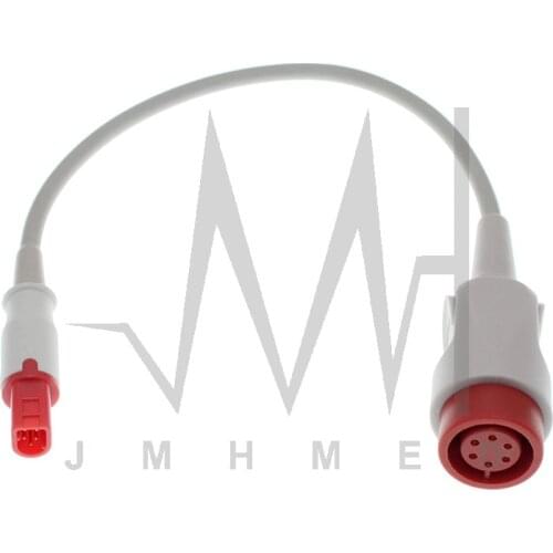 Compatible with Datascope Passport V V12 V21 Monitor the Extension Line,5P F to 6P M IBP Cable of Pressure Transducers