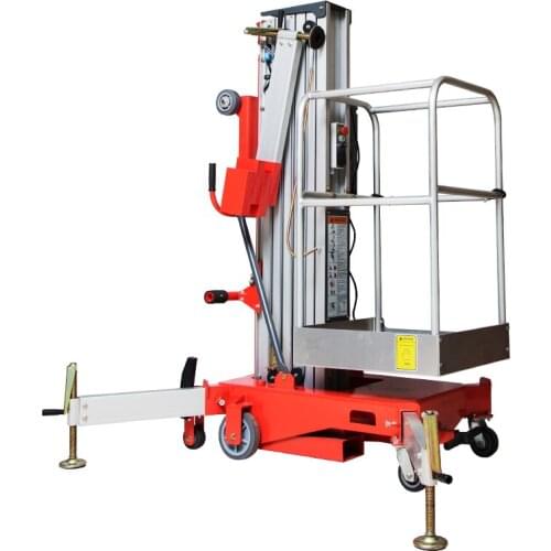 Construction portable hyduaulic sky lifts and lift parts trailer