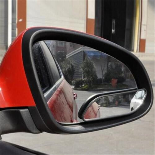 High Quality 3R Car Blind Spot Rear View Safety Mirror Wide Angle Rectangle Type Sticker For Parking 1 Pairs=2 Pcs
