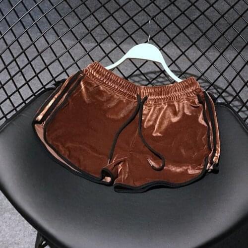 Booty Biker Velvet Shorts for Women High Waisted Summer Sexy Cute Mini Sweat Hot 2021 Fashion Casual Gym Clothing Panties Cotton