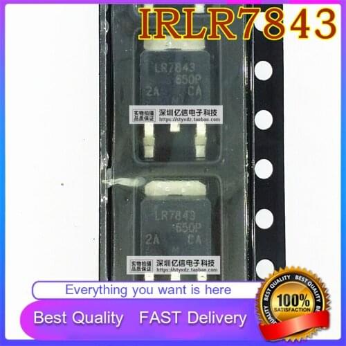 10Pcs/Lot New Original IRLR7843 LR7843 MOS Field Effect PATCH TUBE PATCH TO-252 Good Quality