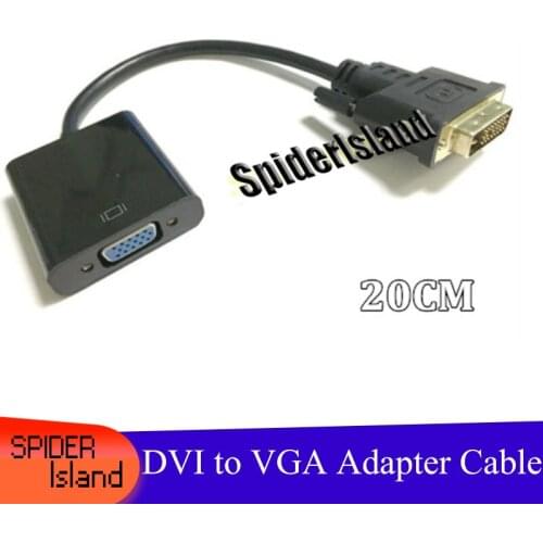 1080P DVI-D To VGA 24+1 15Pin Video Card Male To Female Cable Converter For Projector Monitor