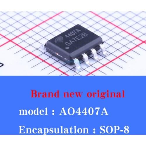 20 PCS / AO4407A SOP-8 Brand new original P-channel MOS field effect transistor 12A/30V
