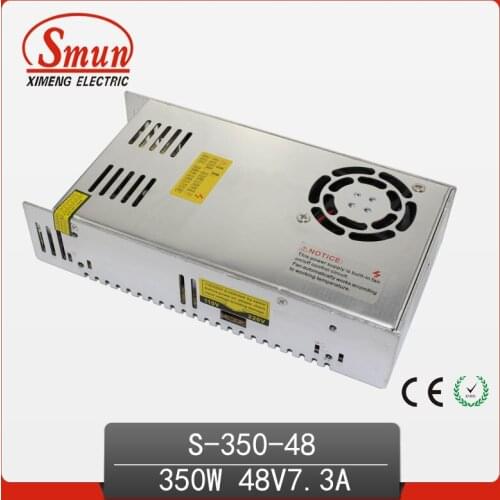 350W 48V 7A Single Output Switching Power Supply 110V/220VAC Input Smun AC/DC Power Supply