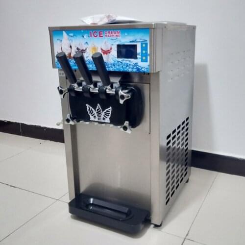 Soft Ice Cream Machine 3 Flavors Ice Cream Vending Machine Commercial Ice Cream Makers