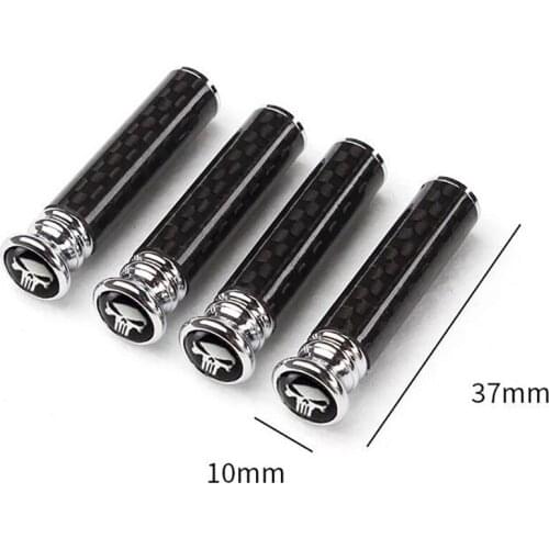 Accessories Door Lock Pins Black Punisher Cap Car Knob Covers Truck New