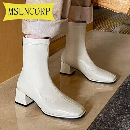 Plus Size 34-43 New Casual Women Shoes Winter Hot Leather Womens Boots Fashion Trend Comfortable Soft Wild Warm Short Tube Boot