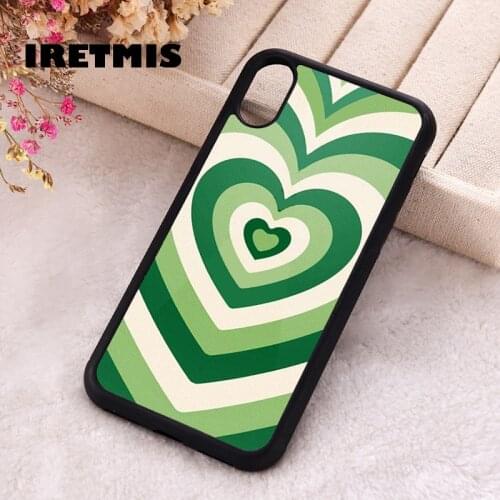 Iretmis 5 5S SE 2020 Phone Cover Case for iPhone 6 6S 7 8 Plus X Xs XR 11 12 Mini Pro Max Rubber Silicone matcha love