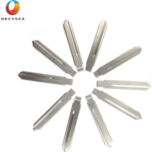 HKCYSEA 10 pcs/lot Metal Blank Uncut Flip KD Remote Key Blade Type #17 for GM for Citroen Car Key Replacement