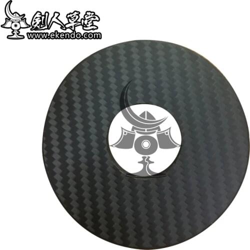 - IKENDO.NET- SP084 - Carbon TSUBA -Kendo supplies Tsuba Kendo accessories