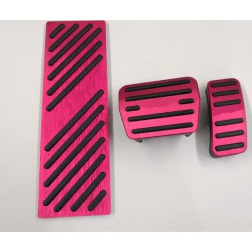 For Volkswagen VW Tiguan MK2 2016 2017 2018 Accelerator Brake Rest Gas Brake Footrest Pedal Cover Set LHD Car Accessories