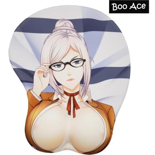 Kangoku Gakuen - Shiraki Meiko Anime 3D Oppai Mouse Pad Wrist Rest