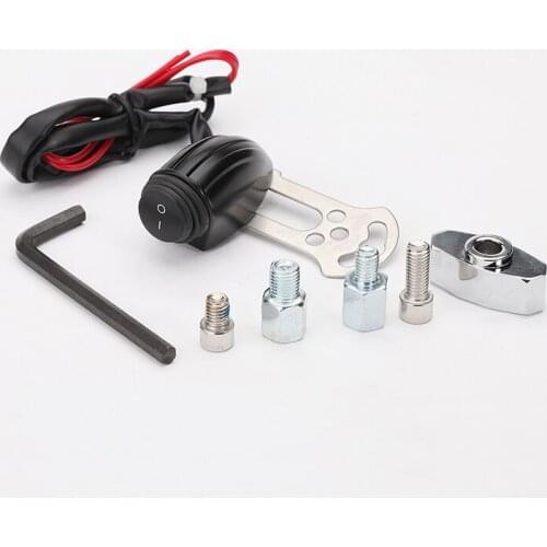 Motorcycle lamp waterproof switch electric vehicle rain proof handle faucet control button aluminum alloy switch general purpose