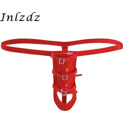 Mens Lingerie Bikini G-String Thongs Briefs Strappy Open Butt Erotic Sexy Underwear with Penis Hole Gay Underwear Panties