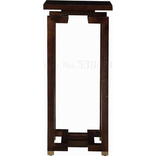 New Chinese Flower Stand Light Luxury Multi-layer Frame Fleshy Wood Flower Stand Balcony Home Living Room Floor Pot Rack