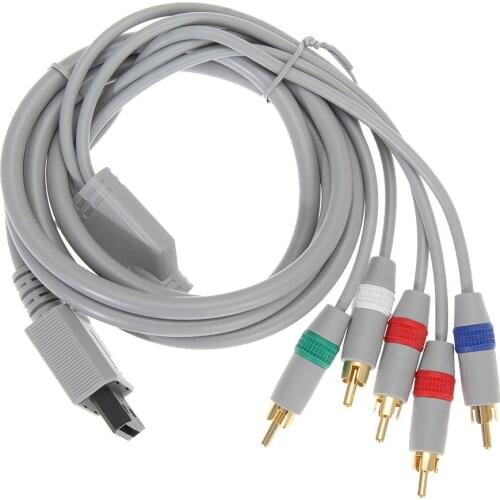 NEW 1080P Component Cable HDTV Audio Video AV 5RCA Cable Support 1080i / 720p HDTV system for Nintendo Wii Game Cable