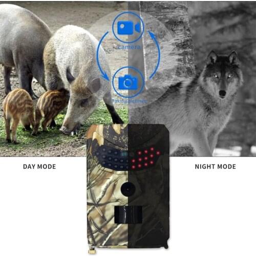 Hunting Camera 12MP Wild Animal Detector Trail Camera 1080P HD Waterproof Monitor Infrared PIR Sensor Night Vision Photo Cam