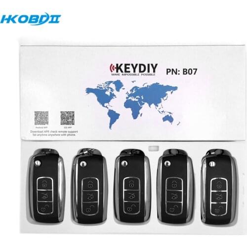HKOBDII KEYDIY Original KD B07 3 Button B series Universial Remote For KD900/KD-X2/ URG200/KD MINI B Series Remote