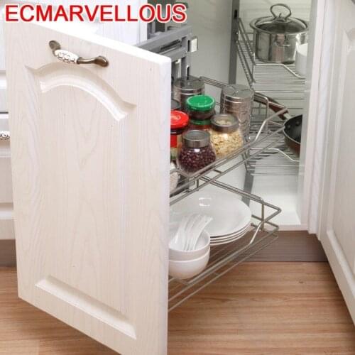 Dish Rack Rangement Organisadores Para Armario De Cosina Stainless Steel Cuisine Cocina Kitchen Cabinet Storage Basket