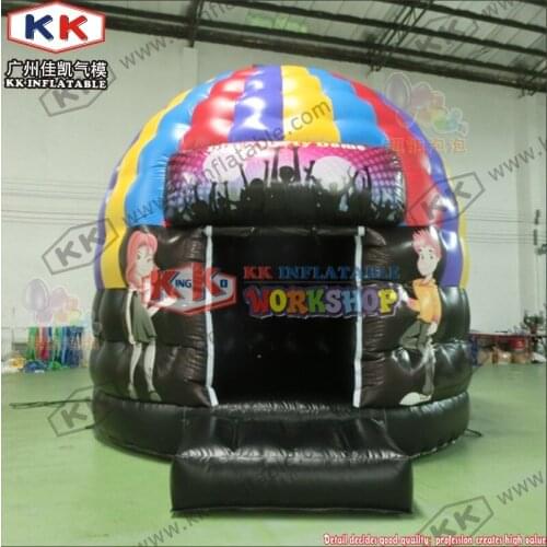 Attractive Inflatable Disco Dome , Inflatable Bounce House with led light, Outdoor Music Dome Bouncer for Events