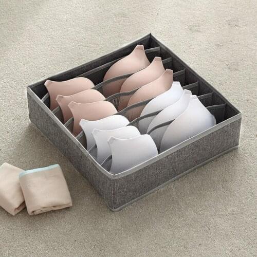 Cabinet Storage Box Organizer Holder Light Gray Foldable Clothes Underwear