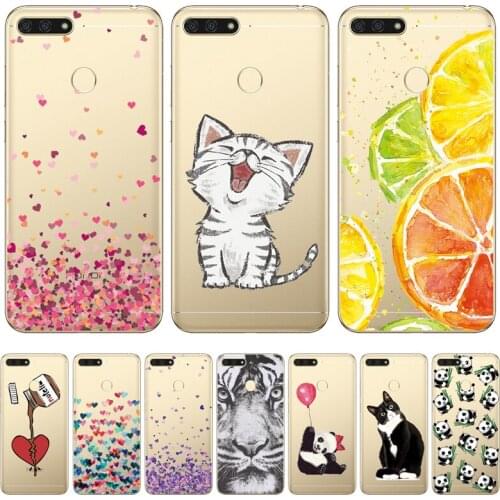 Silicone case For Huawei Honor 7A Case 5.45" inch Soft Phone Case for Huawei Honor 7S 7X 7C 7A pro Back Cover Coque bumper