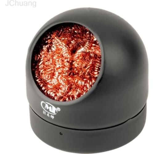 Welding Soldering Solder Iron Tip Cleaner Cleaning Steel Wire With Stand Set Cleaning Soldering Iron Stand Adjustable