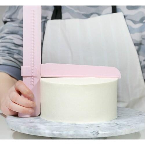 Cake Scraper Smoother Adjustable Fondant Spatulas Cake Edge Smoother Cream Decorating DIY Bakeware Tableware Kitchen Cake Tools